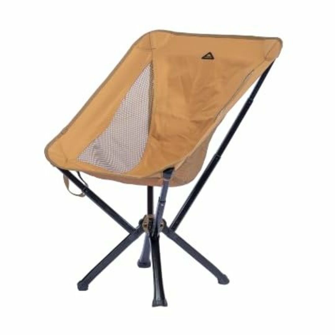 【色: ブラウン】iClimb アウトドア 椅子 チェア コンパクト 折りたたみ37×13×10cm重量