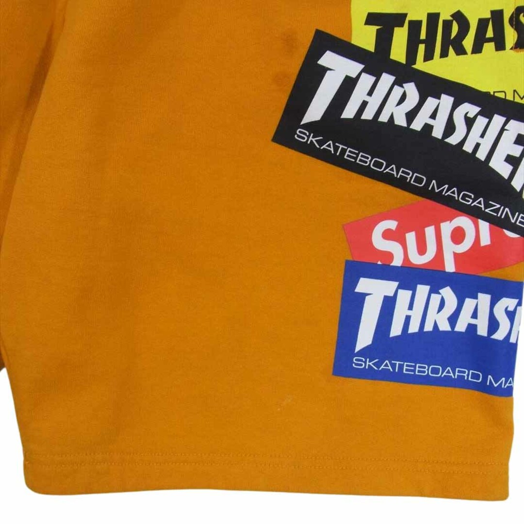 Supreme(シュプリーム)のSupreme シュプリーム ショート 21AW Thrasher Multi Logo Sweat Short スラッシャー マルチロゴ スウェット ショーツ オレンジ系 XL【中古】 メンズのパンツ(その他)の商品写真