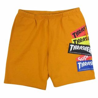 シュプリーム(Supreme)のSupreme シュプリーム ショート 21AW Thrasher Multi Logo Sweat Short スラッシャー マルチロゴ スウェット ショーツ オレンジ系 XL【中古】(その他)