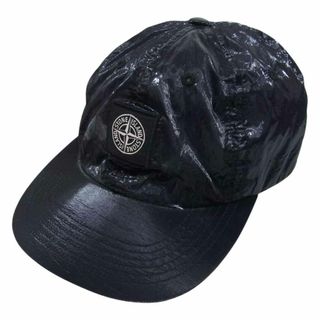 Supreme - Supreme シュプリーム STONE ISLAND NEW SILK LIGHT 6-PANEL CAP ストーンアイランド ポリウレタンコーティング 6パネル キャップ ブラック系【中古】