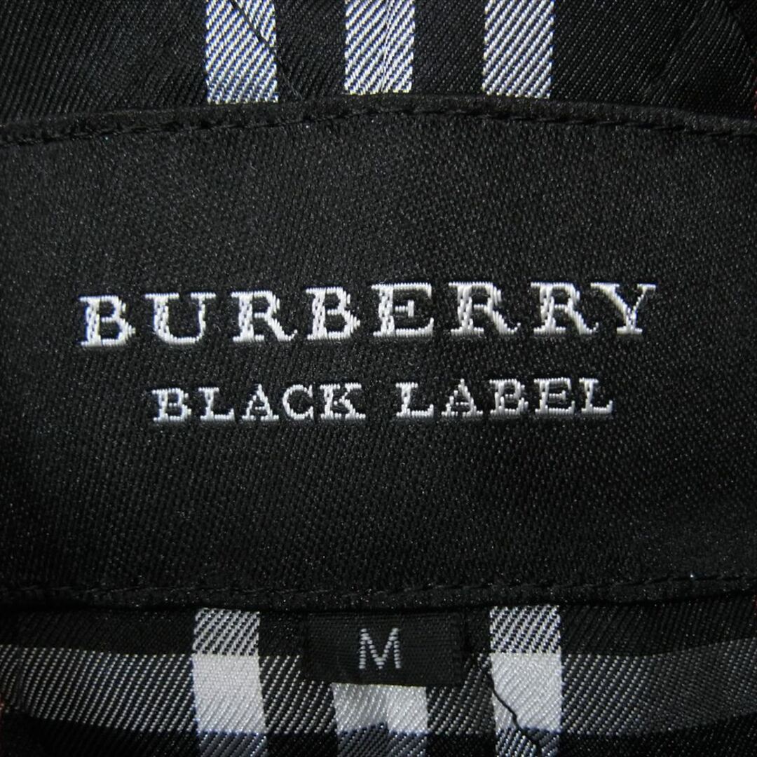 BURBERRY BLACK LABEL(バーバリーブラックレーベル)のBURBERRY BLACK LABEL バーバリーブラックレーベル ジャケット BMP67-530-09 裏地 チェック ダッフル コート ブラック系 M【中古】 メンズのジャケット/アウター(ダッフルコート)の商品写真