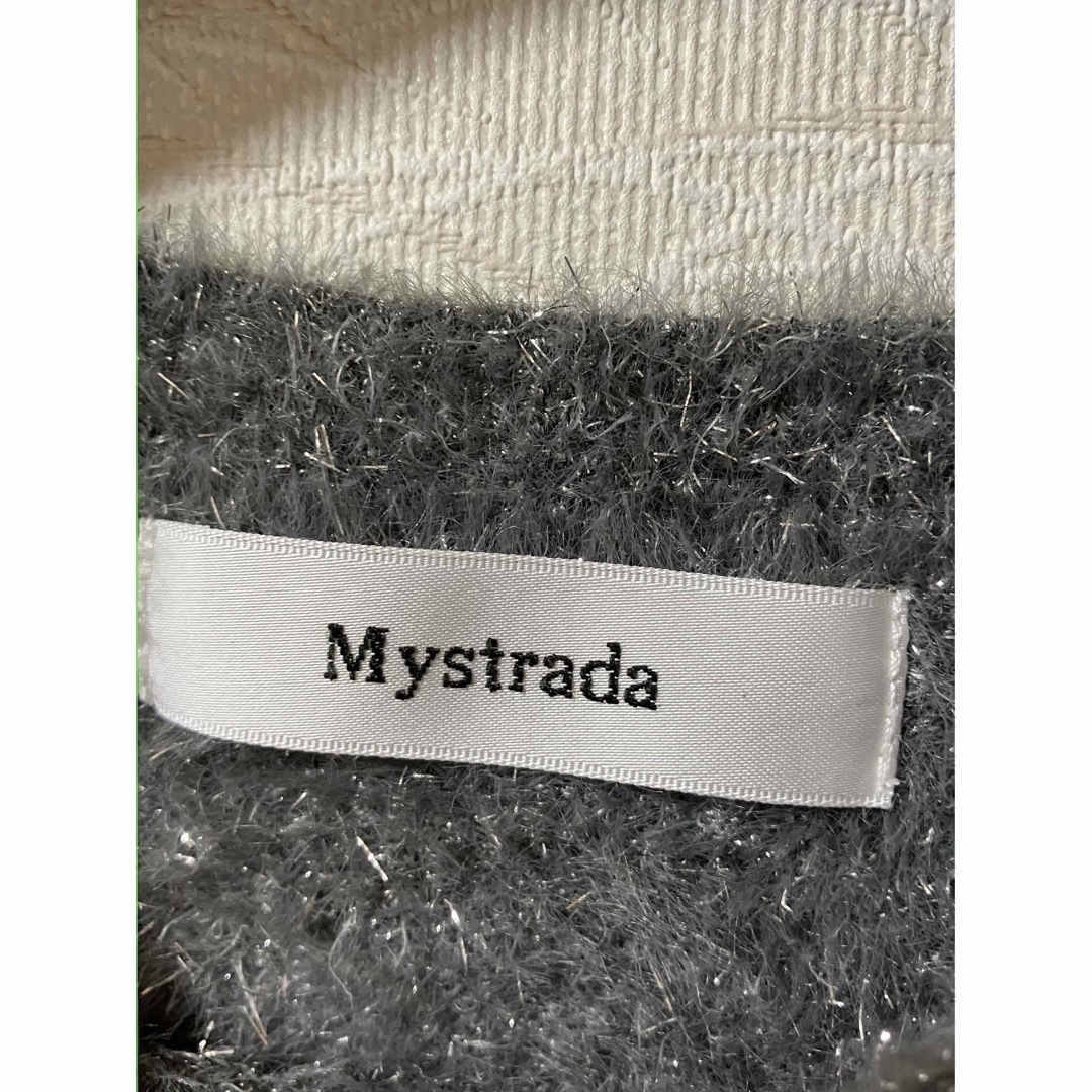 Mystrada(マイストラーダ)のMystrada マイストラーダ　5部袖ラメニット レディースのトップス(ニット/セーター)の商品写真