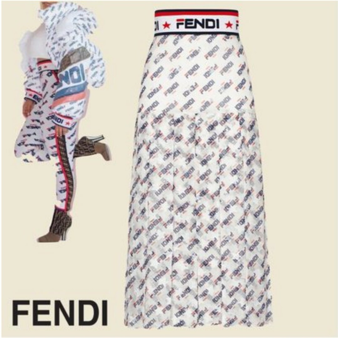 FENDI(フェンディ)のFENDI フェンディ 大人気 完売品 FILAコラボ フェンディマニア レディースのスカート(ロングスカート)の商品写真