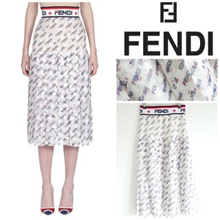 フェンディ(FENDI)のFENDI フェンディ 大人気 完売品 FILAコラボ フェンディマニア(ロングスカート)