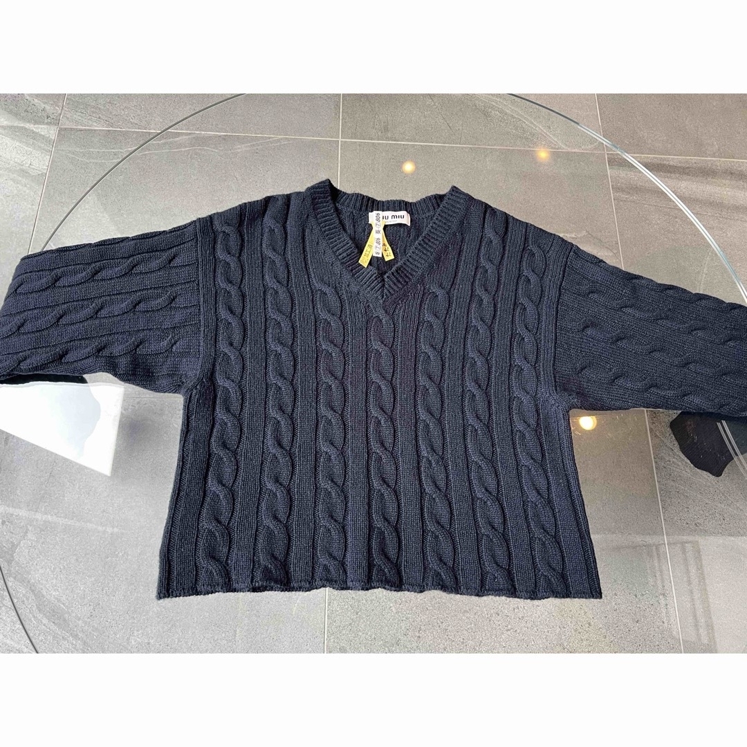MIU MIU - MIUMIU ミュウミュウ ケーブルニット カシミヤ MIU MIU - MIUMIU ミュウミュウ ケーブルニット カシミヤ