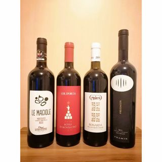 【赤4本セット】イタリアワイン飲み比べ ～食事と一緒に楽しみたい～(ワイン)