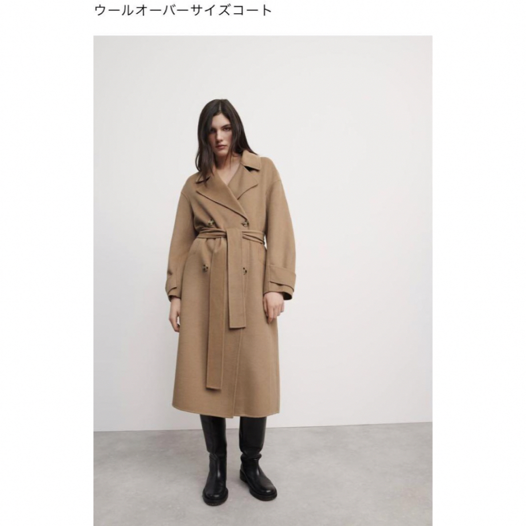 ZARA ウールオーバーサイズコート　L新品ジャケット/アウター