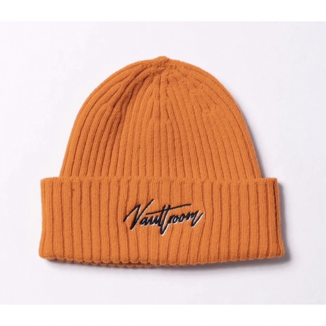 VAULTROOM SCRIPT BEANIE オレンジ　ボルトルームメンズ