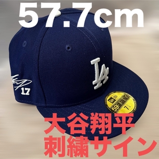 7 1/8　(56.8cm) 大谷翔平　ドジャース　刺繍サイン　帽子　キャップコメントありがとうございます