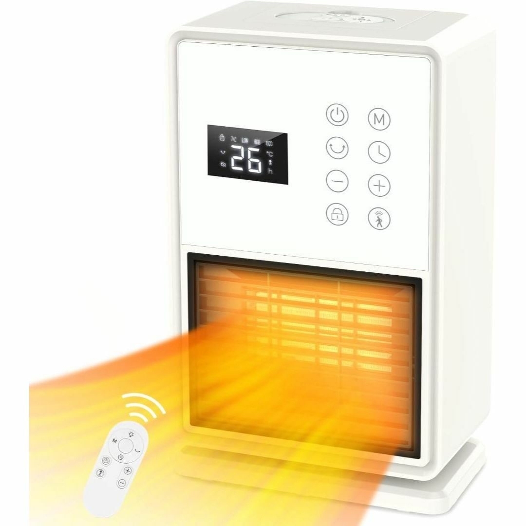 セラミックヒーター 速暖 温風 人感センサー トイレ 脱衣所 ストーブ 小型みかの商品一覧はこちら
