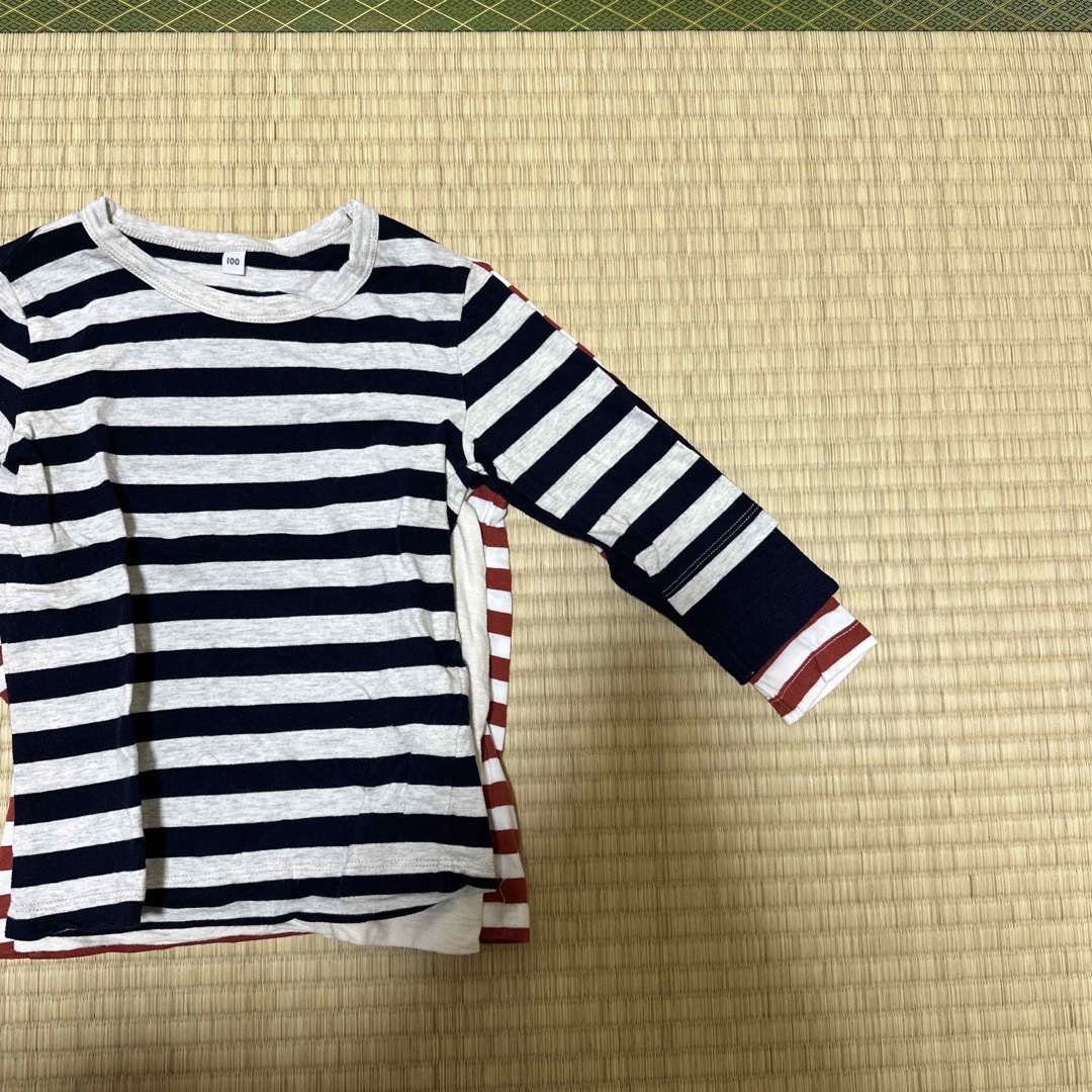 MUJI (無印良品)(ムジルシリョウヒン)の無印　ロンT 100 キッズ/ベビー/マタニティのキッズ服男の子用(90cm~)(Tシャツ/カットソー)の商品写真