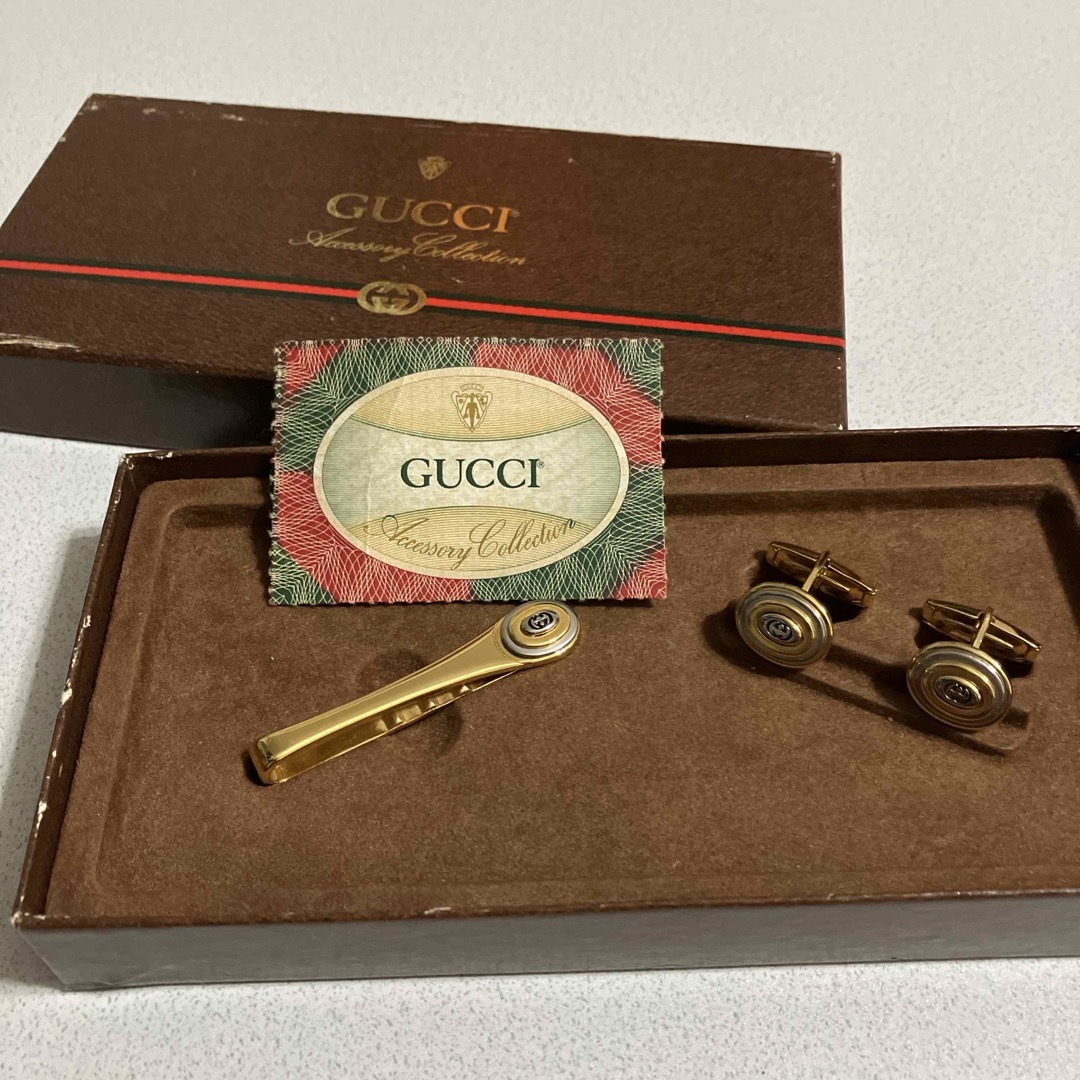 Gucci(グッチ)のGUCCI ネクタイピン＆カフス(ヴィンテージ) メンズのファッション小物(ネクタイピン)の商品写真