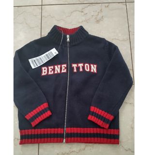 BENETTON - 新品☆サイズ90 ベネトン　ニット　ファスナー