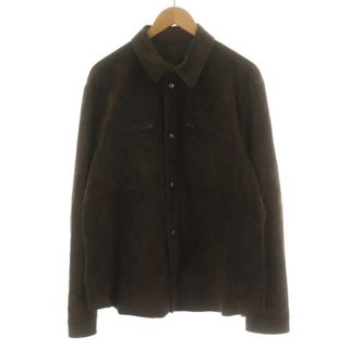 サルヴァトーレフェラガモ(Salvatore Ferragamo)のSalvatore Ferragamo レザージャケット 54 XL 茶(その他)