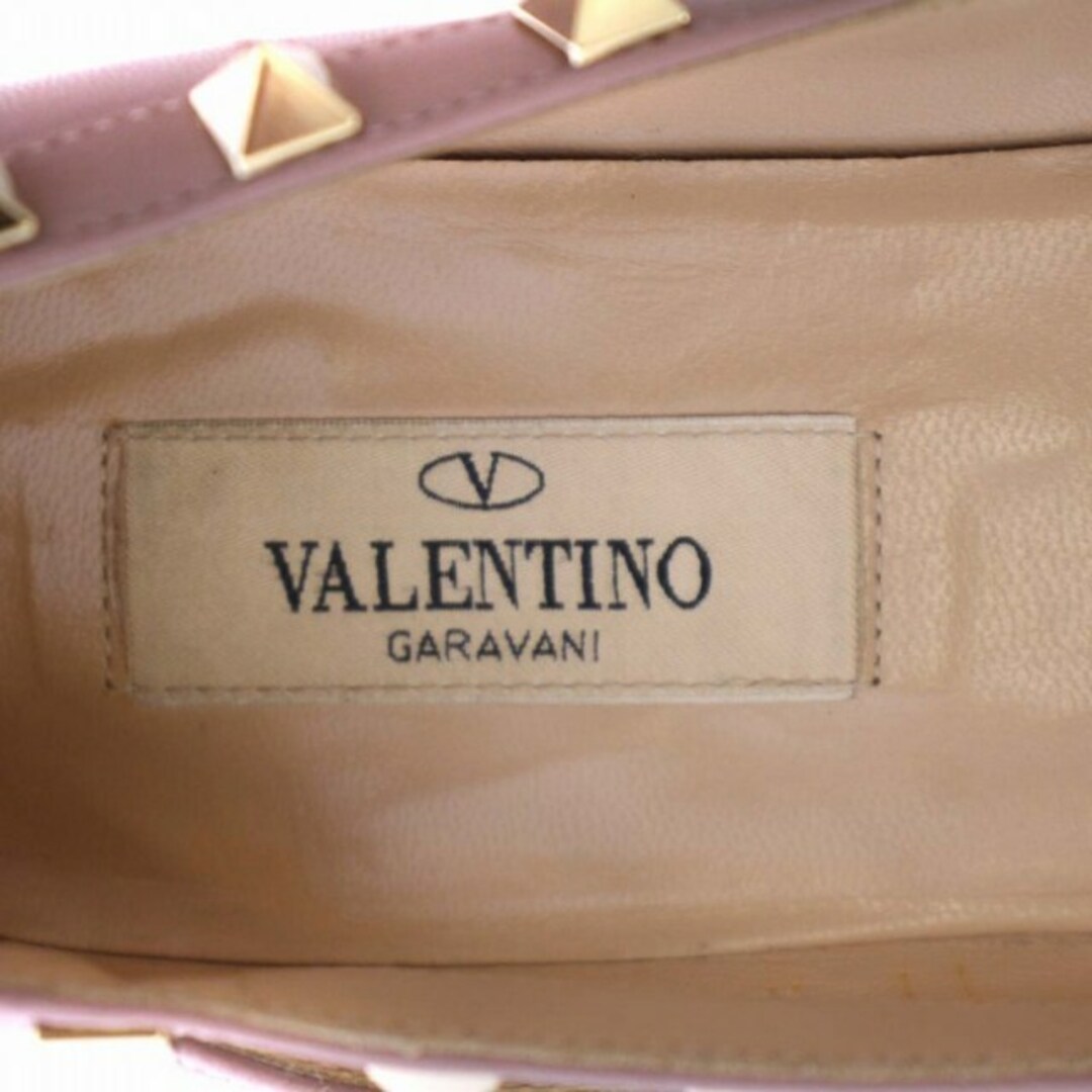 valentino garavani(ヴァレンティノガラヴァーニ)のヴァレンティノ ガラヴァーニ パンプス フラット レザー 22cm ピンク レディースの靴/シューズ(ハイヒール/パンプス)の商品写真