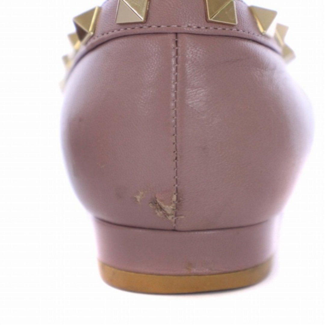valentino garavani(ヴァレンティノガラヴァーニ)のヴァレンティノ ガラヴァーニ パンプス フラット レザー 22cm ピンク レディースの靴/シューズ(ハイヒール/パンプス)の商品写真
