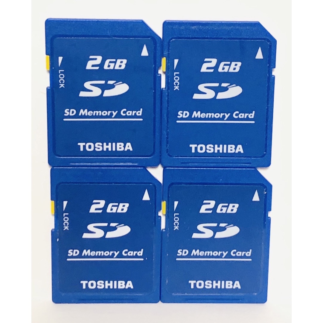 TOSHIBA 東芝 SDカード SDメモリカード DS カメラ用 2GB 4枚 スマホ/家電/カメラのカメラ(コンパクトデジタルカメラ)の商品写真
