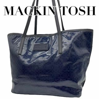 マッキントッシュ(MACKINTOSH)の美品　マッキントッシュ　トートバッグ　PVC アンドリュー　ネイビー　ショルダー(トートバッグ)