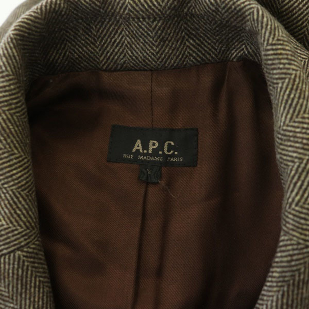 A.P.C(アーペーセー)のアーペーセー A.P.C. トレンチコート ロング ウール ツイード ベルト付 レディースのジャケット/アウター(トレンチコート)の商品写真