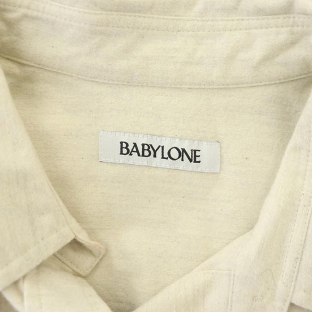 BABYLONE(バビロン)のバビロン BABYLONE 23AW コットンフラノビッグシャツ 長袖 ロング レディースのトップス(シャツ/ブラウス(長袖/七分))の商品写真