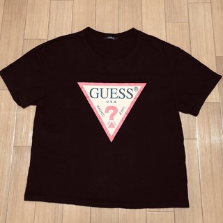 ゲス(GUESS)のGUESS ゲス 半袖Tシャツ フリーサイズ ブラック(Tシャツ/カットソー(半袖/袖なし))