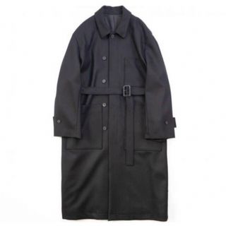 定価50600円VOAAOV 22aw オーバーサイズドスタンドニットコート