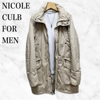 ニコルクラブフォーメン(NICOLE CLUB FOR MEN)のNICOLE CLUB FOR MEN ロング丈ジャケット　中綿ジャケット(ブルゾン)