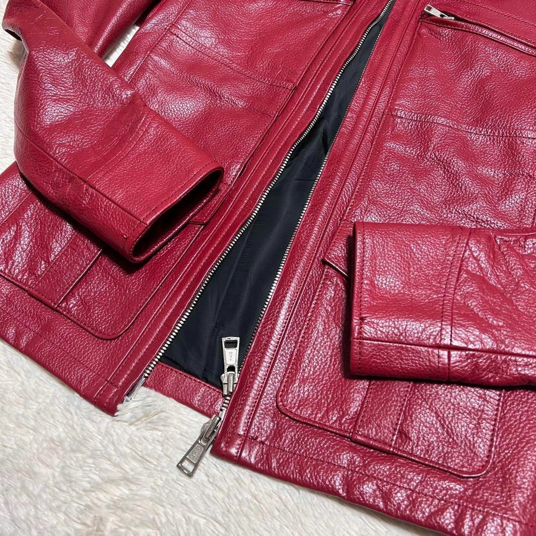 AKM - 希少カラー極美品 AKM カウレザーライダースレザージャケット M AKM - 希少カラー極美品 AKM カウレザーライダースレザージャケット M