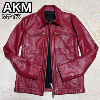 AKM - 希少カラー極美品 AKM カウレザーライダースレザージャケット M AKM - 希少カラー極美品 AKM カウレザーライダースレザージャケット M