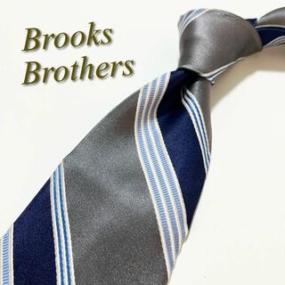 ブルックスブラザース(Brooks Brothers)の【美品】ブルックスブラザーズ ネクタイ ストライプ柄 シルク 米国製 ビジネス(ネクタイ)
