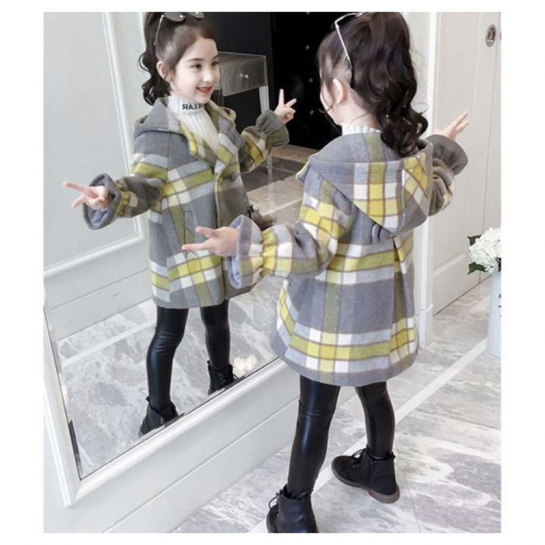 子供服 女の子 子供コート キッズ 秋冬 厚手 キッズコート キッズ/ベビー/マタニティのキッズ服女の子用(90cm~)(コート)の商品写真