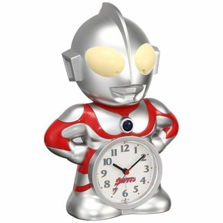 セイコー クロック 目覚まし時計 ウルトラマン キャラクター型 おしゃべり アラ(置時計)