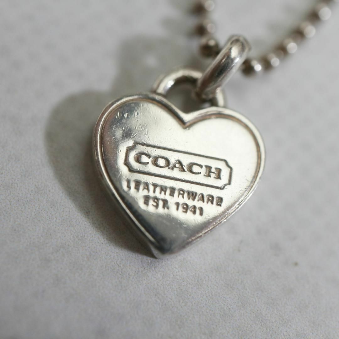 COACH(コーチ)の【匿名配送】COACH コーチ ネックレス SV925 5.4g ハート レディースのアクセサリー(ネックレス)の商品写真