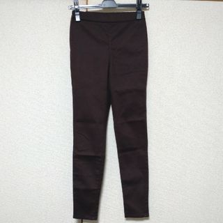 ジーユー(GU)のGU　レギンスパンツ　S  DARK BROWN(スキニーパンツ)