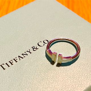 ティファニー(Tiffany & Co.)のティファニー　Tワイヤーリング　ホワイトゴールド　7号(リング(指輪))