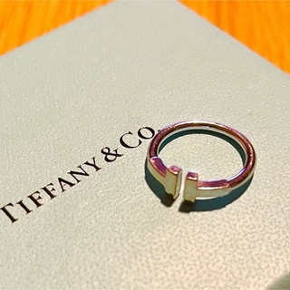 ティファニー(Tiffany & Co.)のティファニー　Tワイヤーリング　ホワイトゴールド　7号(リング(指輪))