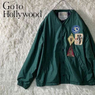 美品 GO TO HOLLYWOODノーカラー ワッペン ジャケット 01