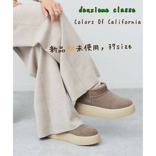 ドゥーズィエムクラス(DEUXIEME CLASSE)の新品ドゥーズィエムクラス購入カラーズオブカリフォルニアのフェイクムートンブーツ(ブーツ)