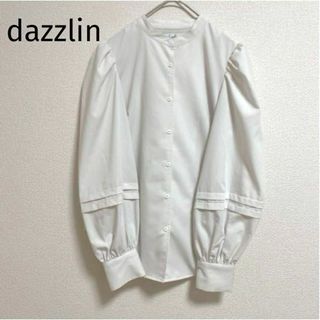 ダズリン(dazzlin)のst306 dazzlin ダズリン ブラウス 白 トップス 長袖(シャツ/ブラウス(長袖/七分))