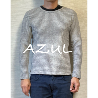 アズールバイマウジー(AZUL by moussy)の【Azul】Long Sleeve Knit/Gray/S(ニット/セーター)