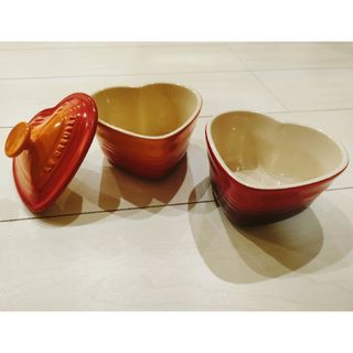 ルクルーゼ(LE CREUSET)のル・クルーゼ　ハート型　ラムカン　ダムール(食器)