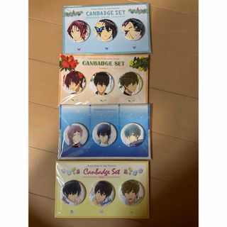 free! 缶バッジ、4セット、京都アニメーション 松岡凛 七瀬遙 橘真琴の ...