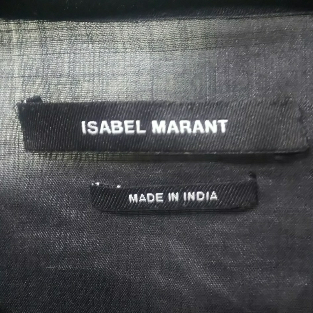 Isabel Marant(イザベルマラン)のイザベルマラン フリルブラウス ブラック ISABEL MARANT レディースのトップス(シャツ/ブラウス(長袖/七分))の商品写真