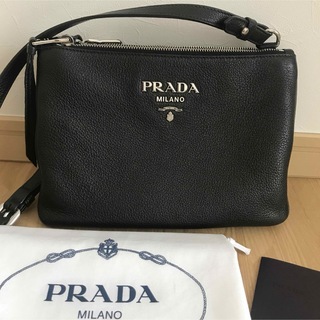 PRADA - 未使用 PRADA フリル ショルダーバック ブラックの通販 by ...