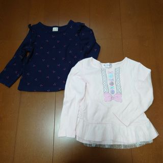 プティマイン(petit main)のpetit main  ＆ MotherWays カットソー2枚cm(Tシャツ/カットソー)