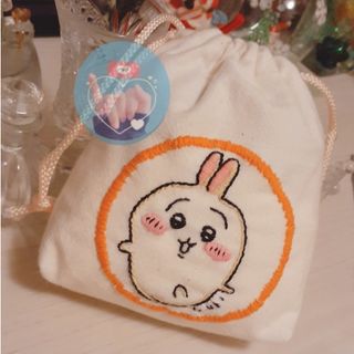 ハンドメイド*ミニ巾着④ウサギ(ポーチ)