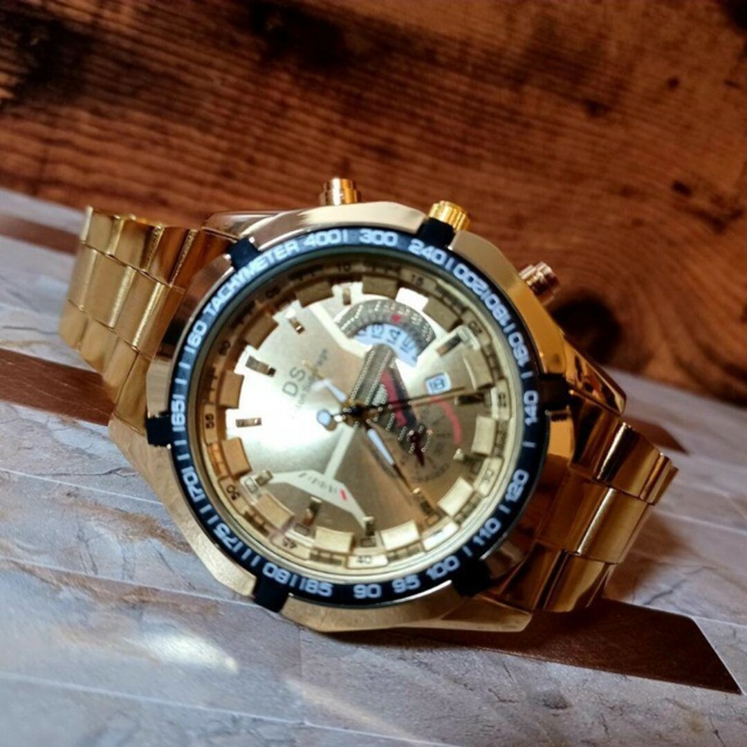 新品 ラグジュアリー  DS 腕時計 シルバー白 メンズの時計(腕時計(アナログ))の商品写真