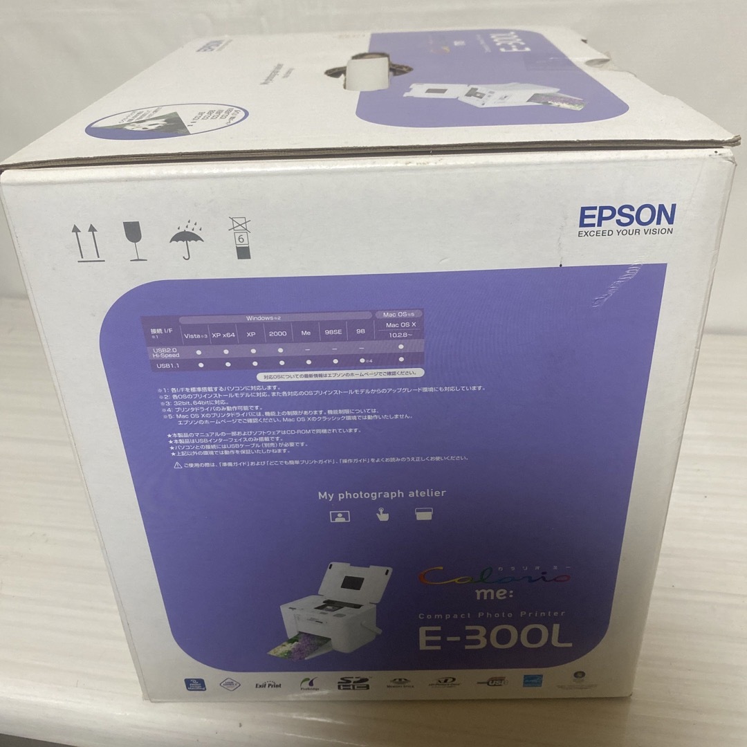 EPSON(エプソン)のEPSON フォトプリンター カラリオミー E-300L スマホ/家電/カメラのPC/タブレット(PC周辺機器)の商品写真