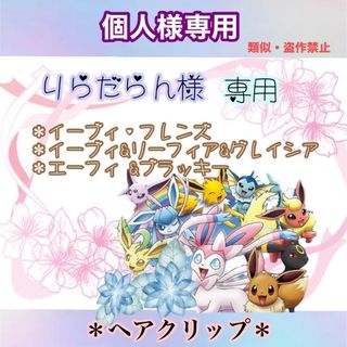 ポケモン(ポケモン)のポケモンヘアアクセサリー (りらだらん様専用)(ヘアアクセサリー)