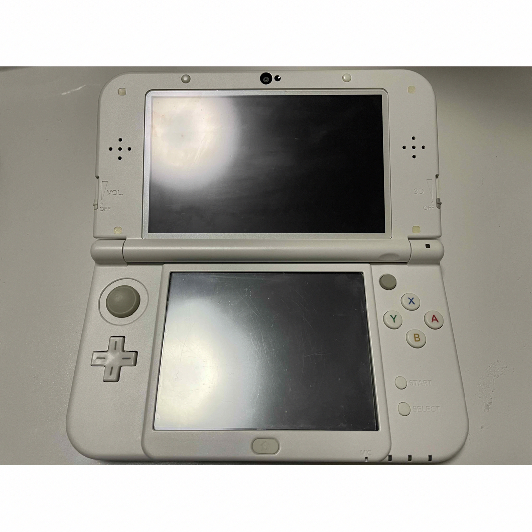 【美品】Newニンテンドー3DS LL パールホワイトゲームソフト/ゲーム機本体